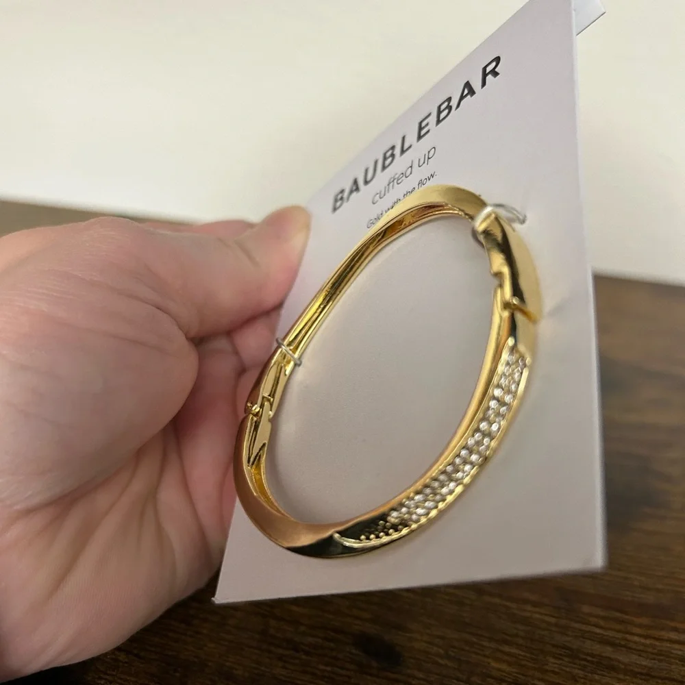 BaubleBar Gold Cuff Bracelet